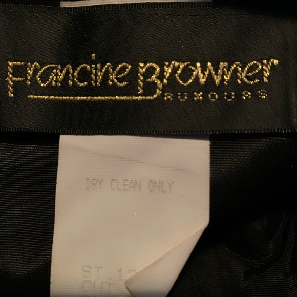 Vintage black velvet strapless top - Picture 9 of 9